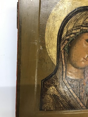 Lot 67 - An icon of the Mother of God of Kazan