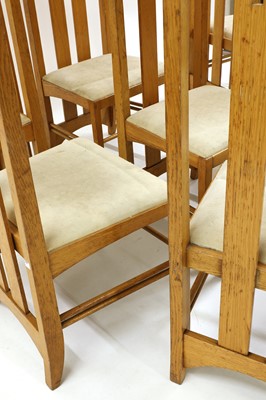Lot 62 - A set of eight high-backed 'Ingram' oak dining chairs