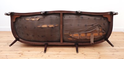 Lot 61 - A George III-style mahogany settee