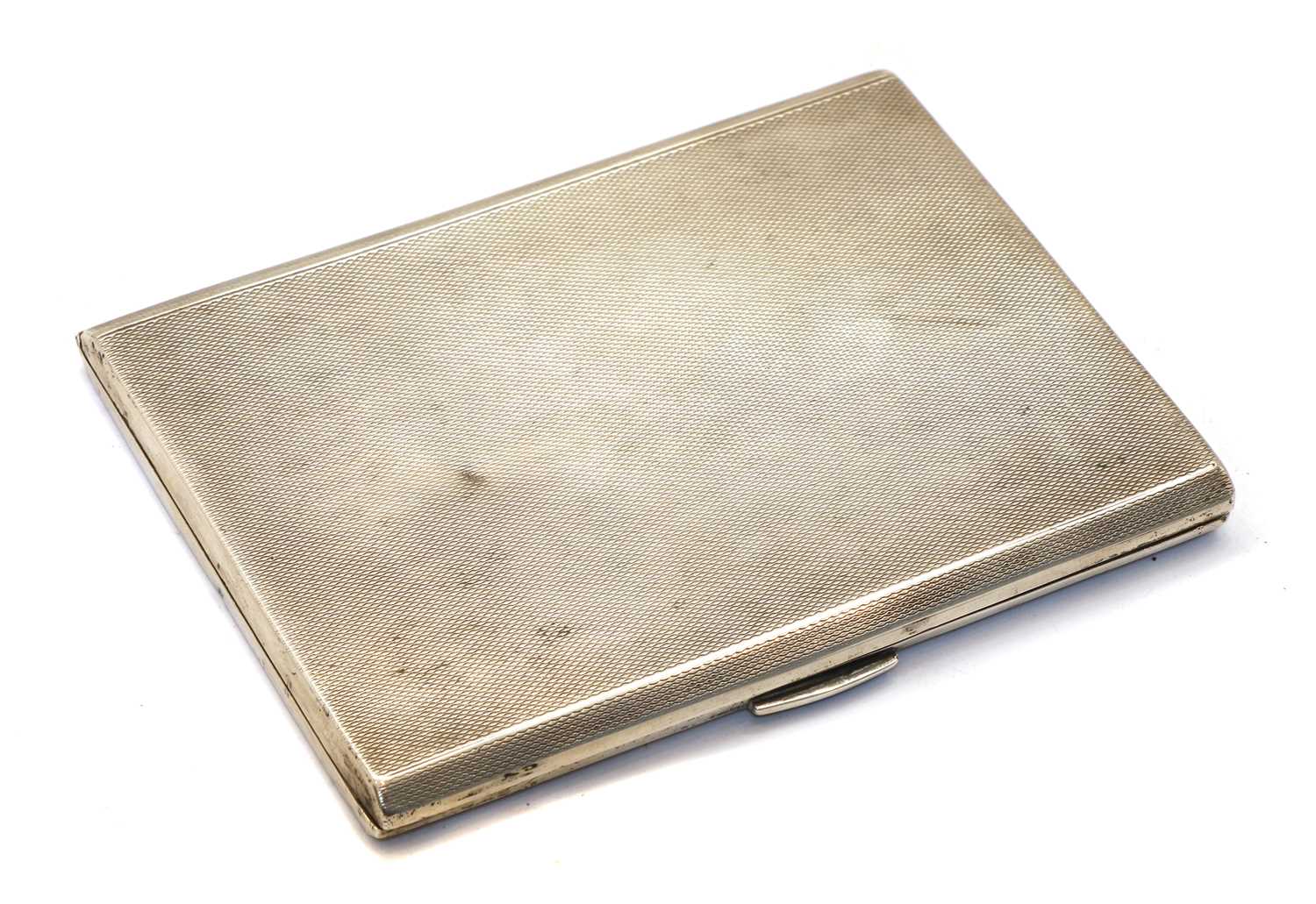Lot 15 - A silver cigarette case