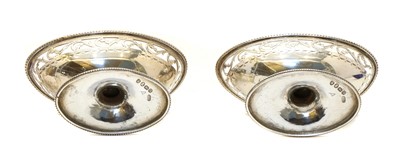 Lot 21 - A pair of George III silver table salts