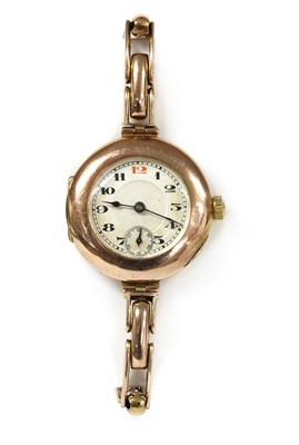 Lot 1509 - A ladies' 9ct gold Vertex mechanical bracelet watch