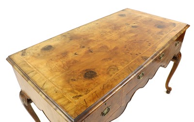 Lot 282 - A George II style walnut side table