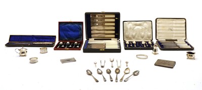 Lot 43 - A collection of silver and silver plate
