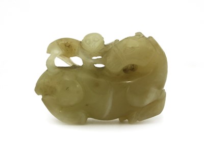 Lot 80 - A Chinese jade carving