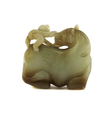 Lot 81 - A Chinese jade carving