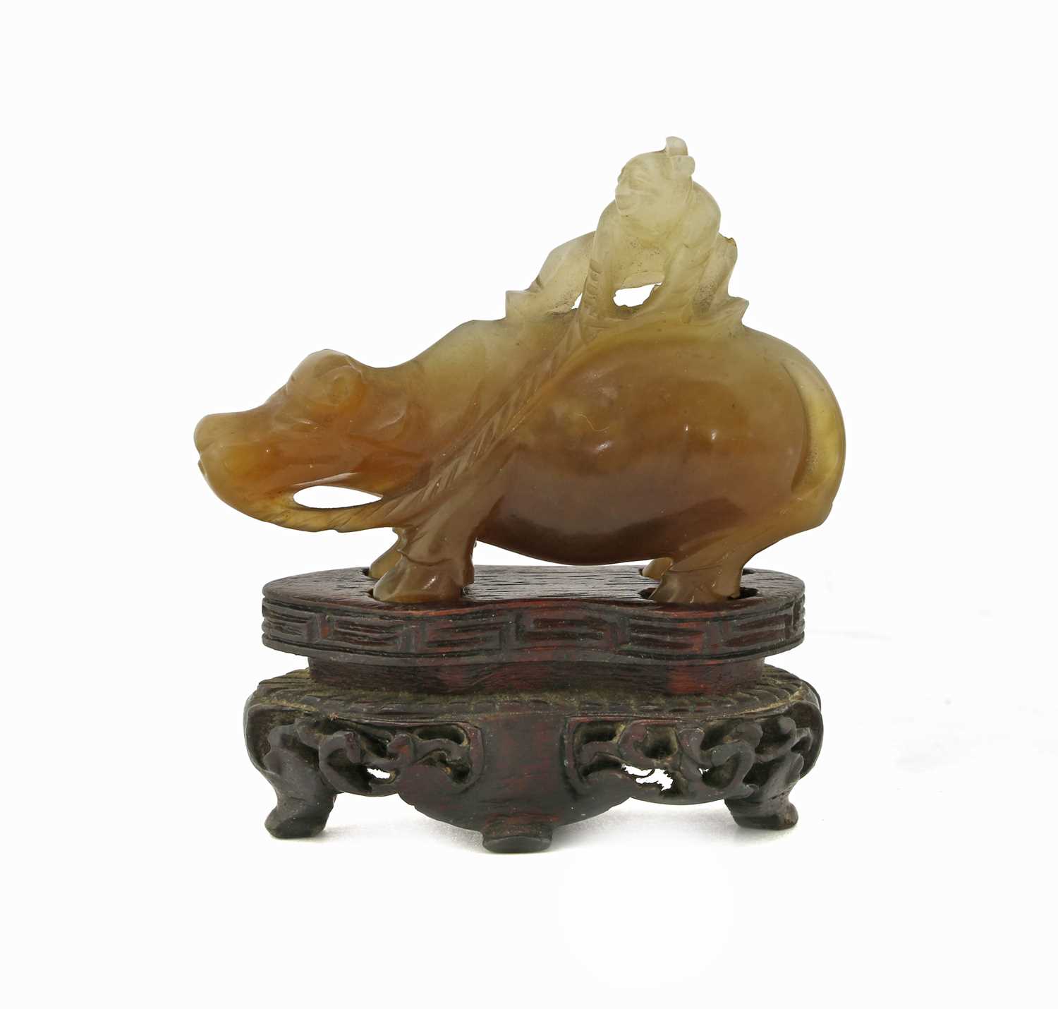 Lot 87 - A Chinese jade carving