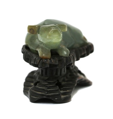 Lot 305 - A Chinese jade carving
