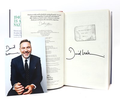 Lot 37 - A collection of nine signed David Walliams books