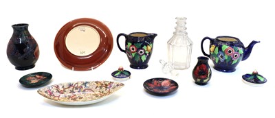 Lot 97 - A Moorcroft ‘Finches’ pattern pottery vase