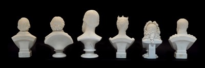 Lot 194 - A collection of Parian ware busts