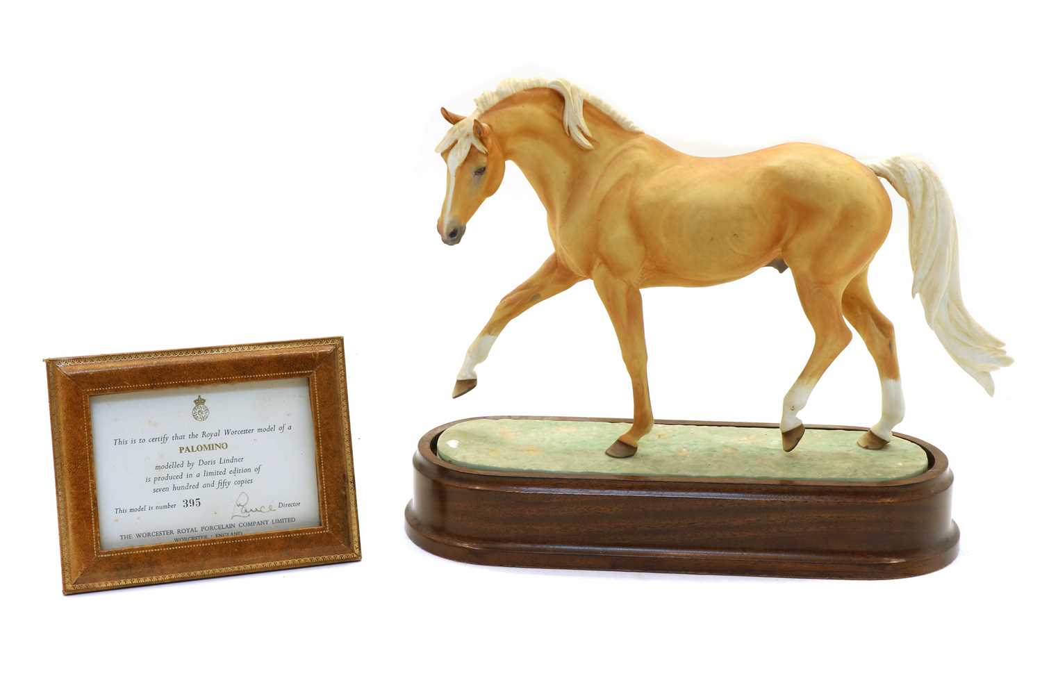Lot 85 - A Royal Worcester limited edition model of a Palomino