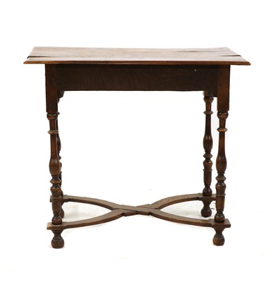 Lot 310 - A walnut and oak side table
