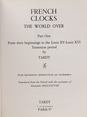 Lot 1557 - Tardy: French Clocks the World Over