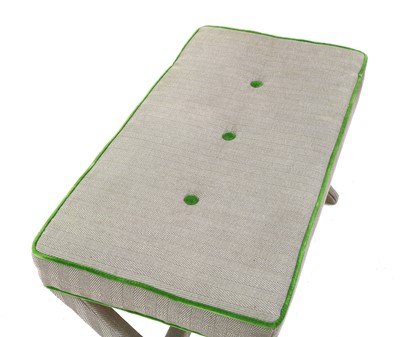 Lot 326 - A modern X-frame stool by Sofa.com