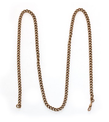 Lot 79 - A 9ct gold curb link necklace