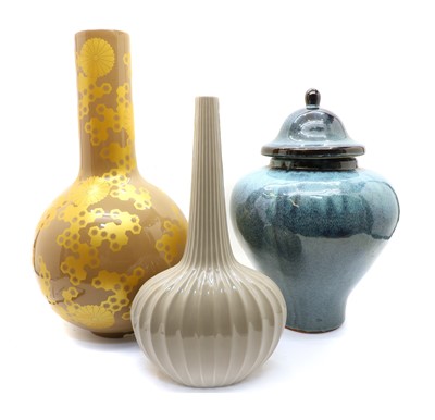 Lot 332 - A pair of modern vases