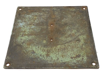 Lot 212 - A 17th century style sundial