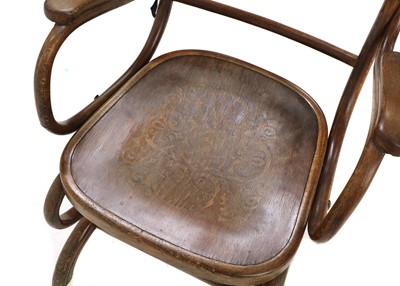 Lot 346 - A Thonet bentwood spring rocking chair