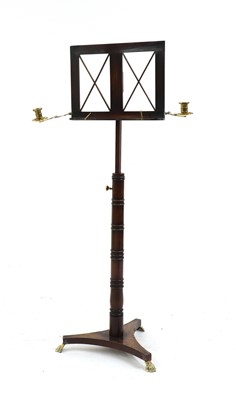 Lot 401 - A 19th century mahogany music stand