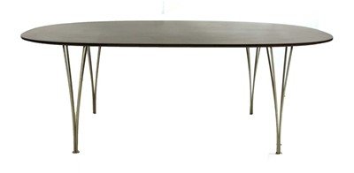 Lot 313 - A Danish elliptical dining table