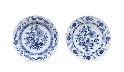 Lot 257 - Two Meissen blue and white dishes