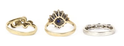 Lot 1382 - Two gold rings