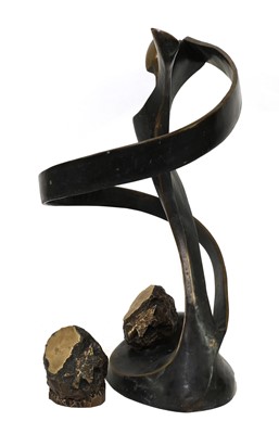 Lot 776 - A modernist bronze figural sculpture