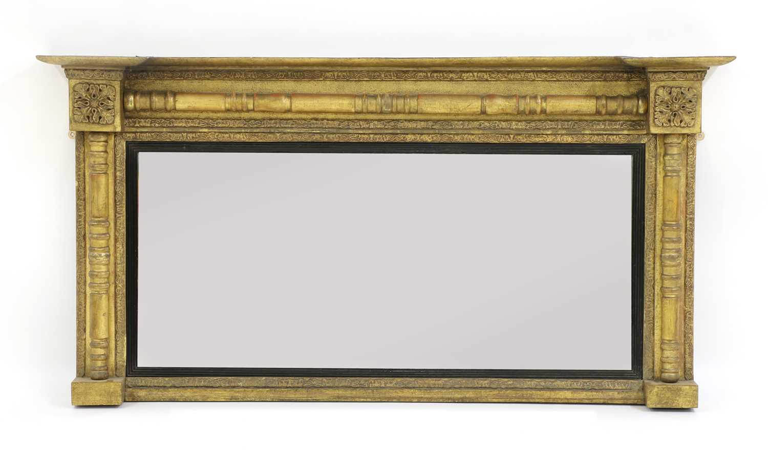 Lot 336 - A Regency gilt framed overmantel mirror