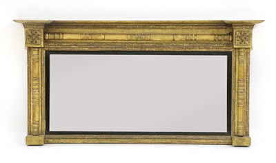 Lot 336 - A Regency gilt framed overmantel mirror