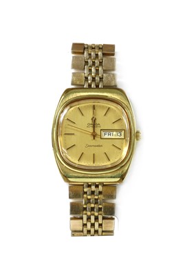 Lot 1540 - A gentlemen's gold plated Omega Seamaster automatic bracelet watch, c.1980