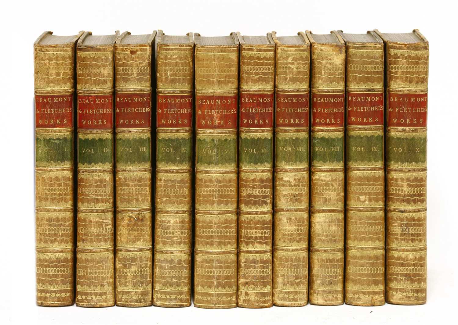 Lot 41 - BINDING: The Dramatick Works of Beaumont and Fletcher