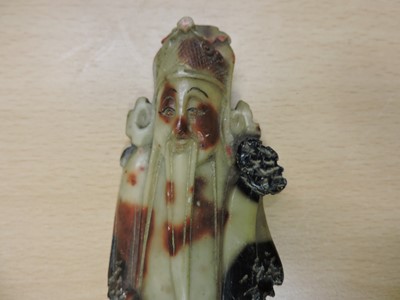 Lot 125 - A Chinese soapstone carving