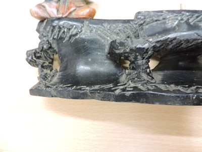 Lot 125 - A Chinese soapstone carving