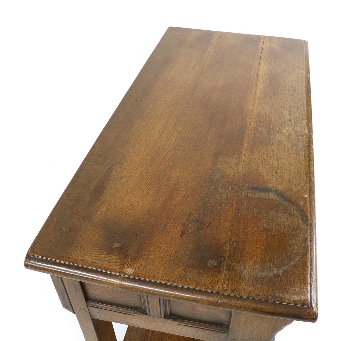 Lot 287 A Jacobean style oak side table