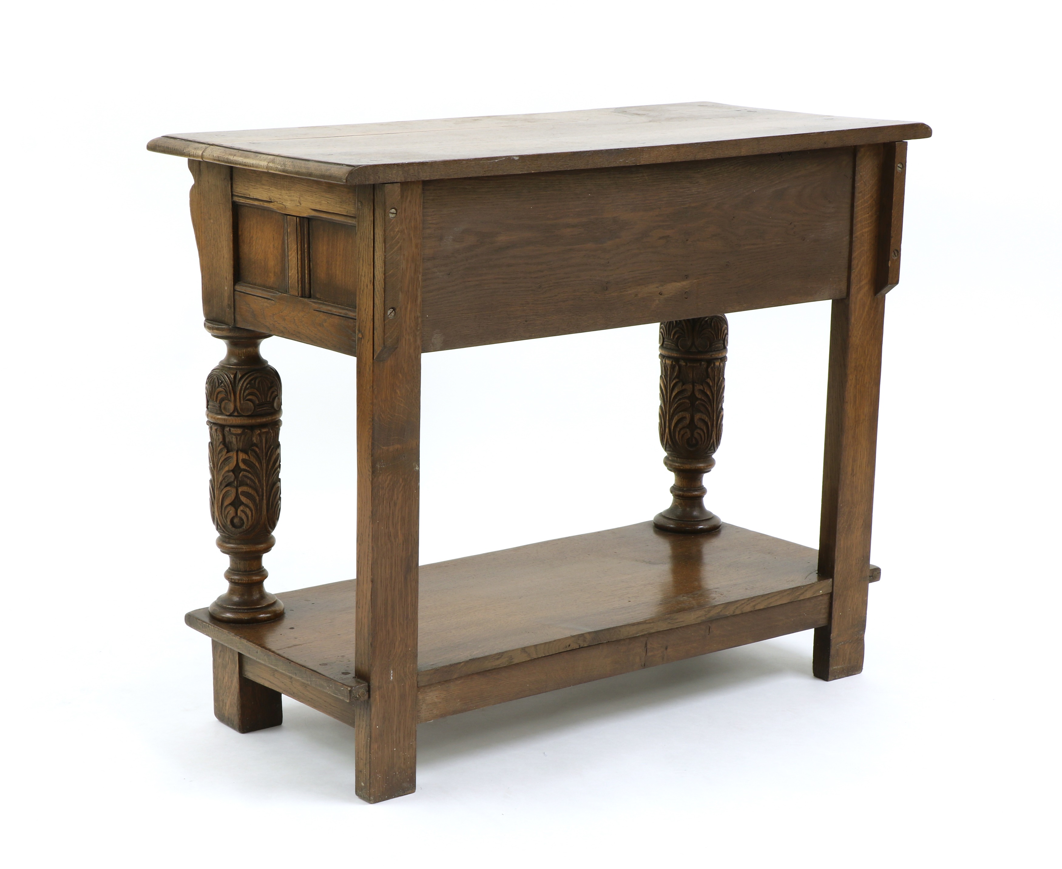 Lot 287 - A Jacobean Style Oak Side Table