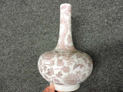Lot 151 - A Chinese copper-red vase