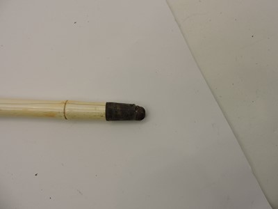Lot 297 - A sectional ivory walking stick