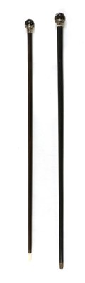 Lot 322 - A silver-mounted walking stick