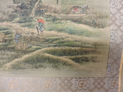 Lot 128 - A Japanese hanging scroll