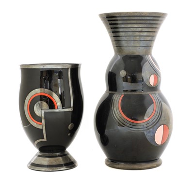 Lot 174 - Two Art Deco glass vases