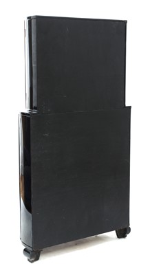Lot 172 - An Art Deco ebonised cocktail cabinet