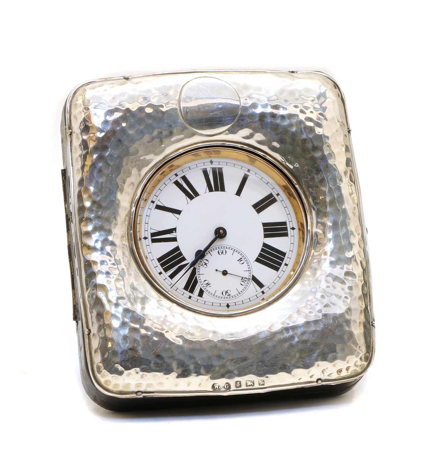 Lot 5 - A silver mounted watch case