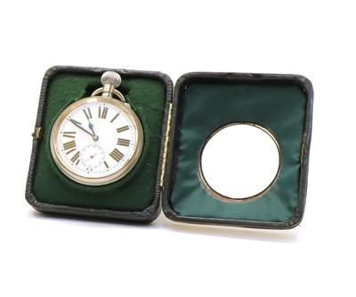 Lot 48 - A silver mounted watch case