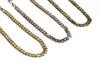 Lot 259 - A gentlemen's sterling silver curb chain