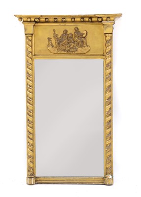 Lot 409 - A Regency giltwood pier mirror