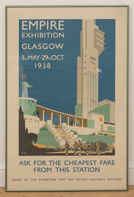 Lot 228 - An 'Empire Exhibition Glasgow 1938' poster
