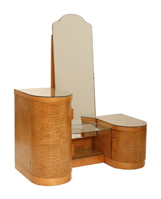 Lot 195 - An Art Deco maple dressing table