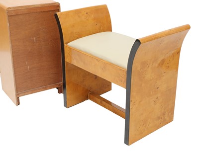 Lot 194 - An Art Deco-style maple stool