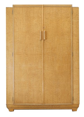 Lot 363 - An Art Deco maple wardrobe